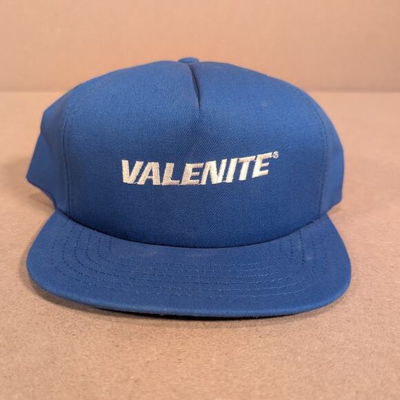 Vintage Valenite Snapback Hat Blue Cap Stylemaster USA Made Tooling Machine Shop - Picture 2 of 7